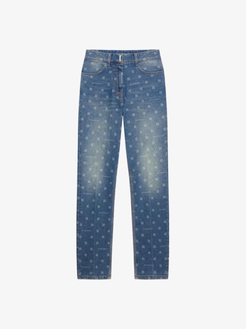 Givenchy SLIM FIT JEANS IN GIVENCHY 4G DENIM