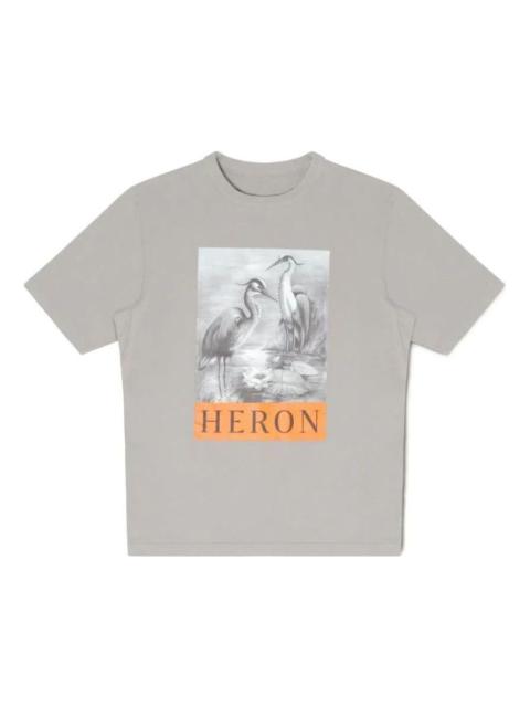 HERON PRESTON Fw22 BW T-shirt 'Grey' HMAA032S23JER0050910