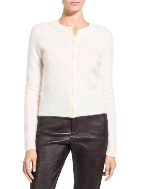 Theory Women's Brushed Cashmere Cardigan - Ivory