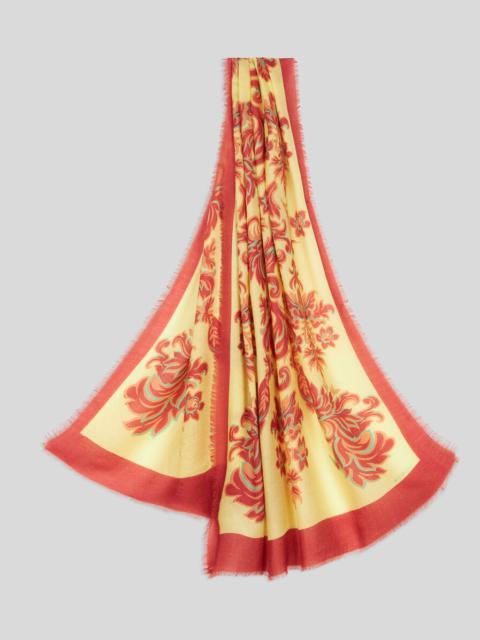 Etro PRINTED CASHMERE AND SILK SCARF