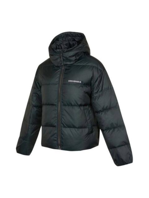 Converse (WMNS) Converse Short Down Textile Jacket 'Black' 10021998-A01