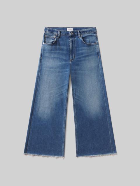 Citizens of Humanity Lyra Wide Leg Crop Raw Hem In Verve