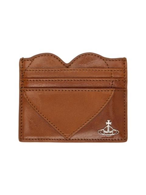 Vivienne Westwood Brown Heart Card Holder