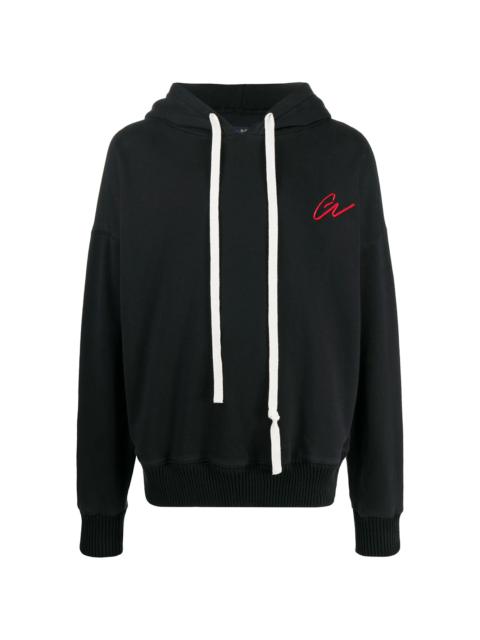 Paul & Shark slouchy logo embroidered hoodie