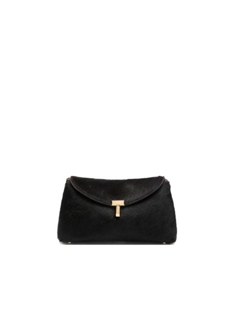 TOTEME mini T-lock pony-hair clutch bag