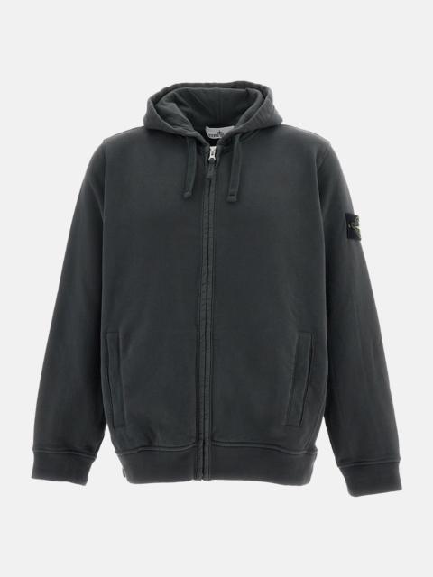 Stone Island HOODIE WITH ZIP IN COMBED COTTON