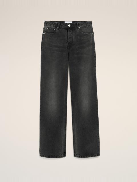 AMI Paris BLACK COTTON LARGE FIT JEANS