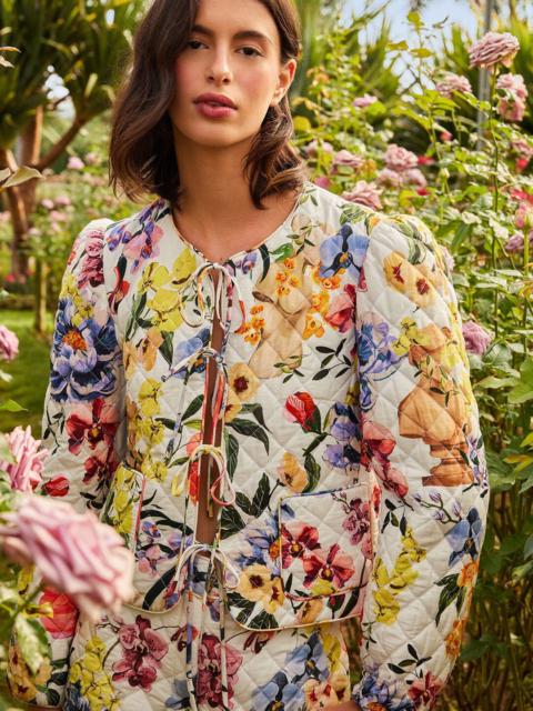 FARM RIO Off-White Greek Garden Jacket