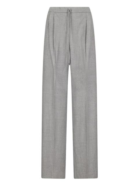 pleated drawstring trousers