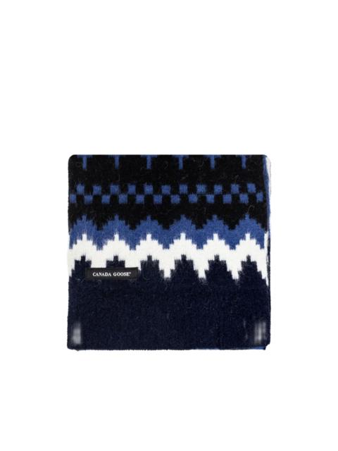 Canada Goose fair isle-knit scarf