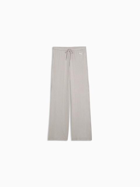 PUMA PUMA Essentials Women's Ribbed Wide Leg Pants