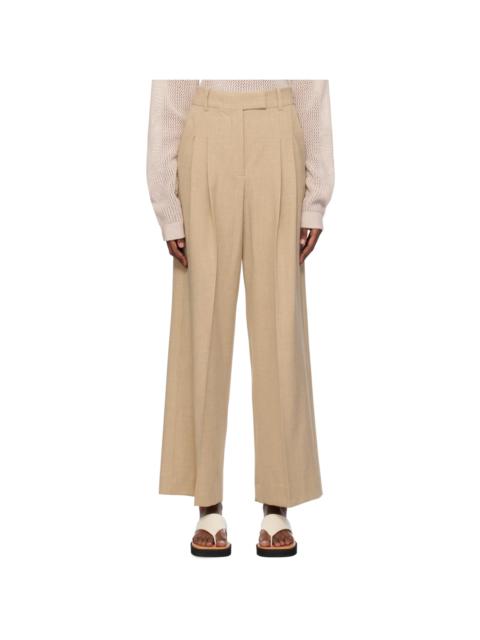 BY MALENE BIRGER Beige Cymbaria Trousers