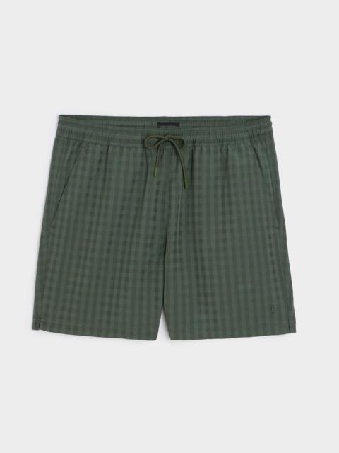 TODD SNYDER 5" Seersucker Montauk Swim Trunk