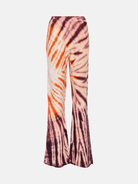 Neal tie-dye wool and cashmere pants