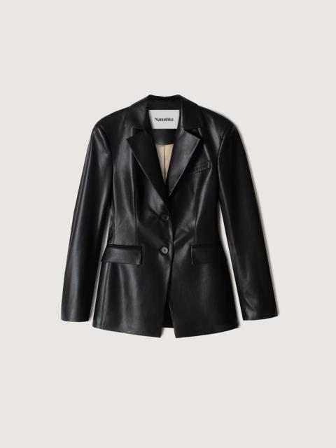 Nanushka HATHI - OKOBOR™ alt-leather blazer - Black