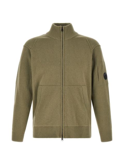 C.P. Company C. P. COMPANY 'Lambswool Grs' Cardigan With Lens Detail