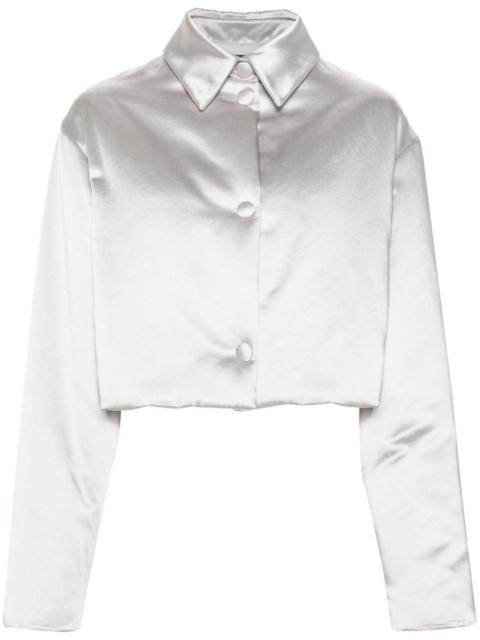 FABIANA FILIPPI duchess-satin cropped puffer jacket
