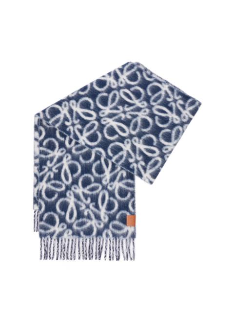 Loewe Anagram scarf in alpaca and wool