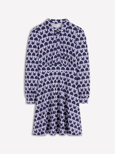 BODEN Orla Short Jersey Shirt Dress-French Navy, Heart Link