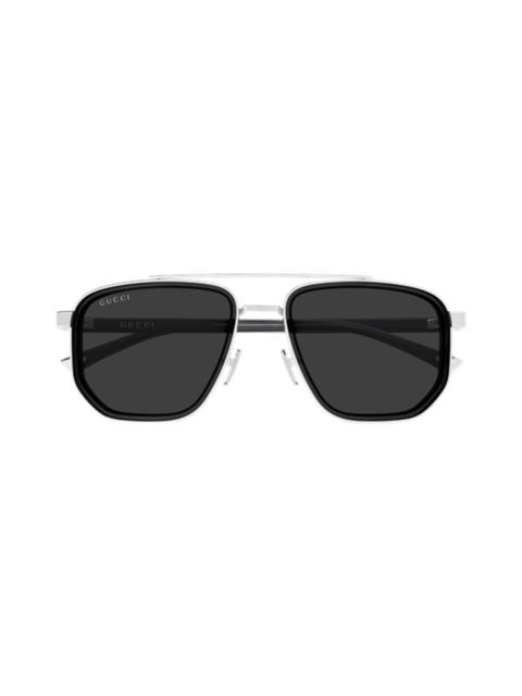 GUCCI Geometric Navigator Sunglasses