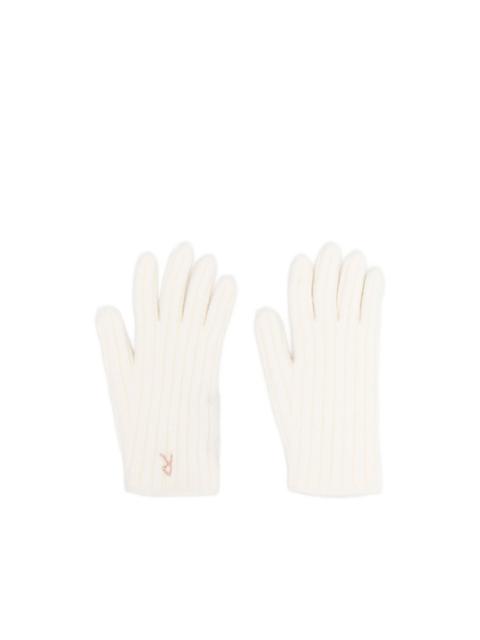 RUSLAN BAGINSKIY embroidered-logo gloves