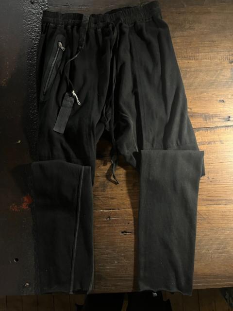 Isaac Sellam Isaac Sellam SS17 Black Patch Leather Ruffle Cotton Trousers
