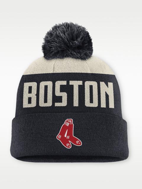 Nike Boston Red Sox Cooperstown Peak Men's Nike MLB Cuffed Pom Beanie