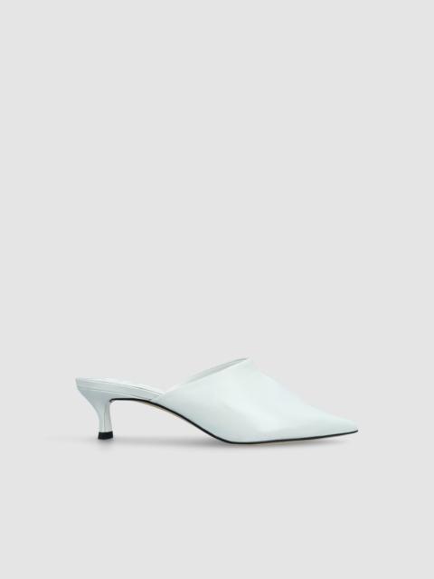 BY FAR LUCIANA BURRATA CREASED CALF LEATHER MULE