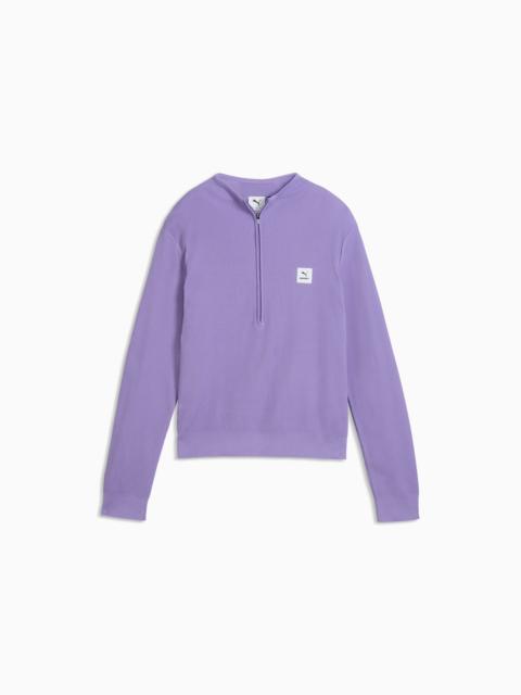 PUMA PUMA x SAYSKY Women's Half-Zip Performance Running Tee