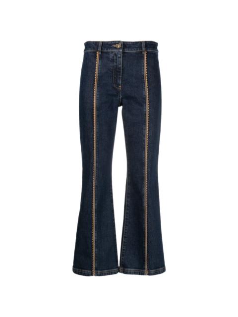 Moschino scallop-edge flared jeans