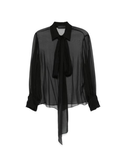 Valentino scarf-detail shirt