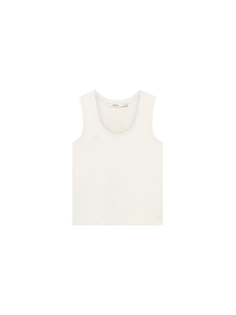 PANGAIA Womens Cotton Tank Top - Bone White