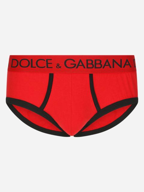 Dolce & Gabbana Two-tone two-way stretch jersey Brando briefs