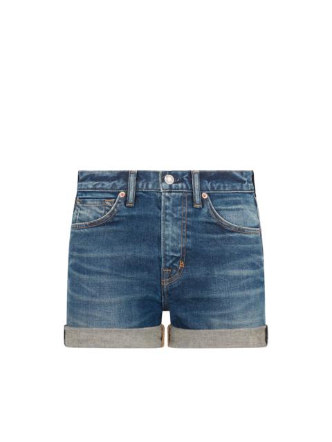 TOM FORD COMFORT STONE WASHED DENIM SHORTS