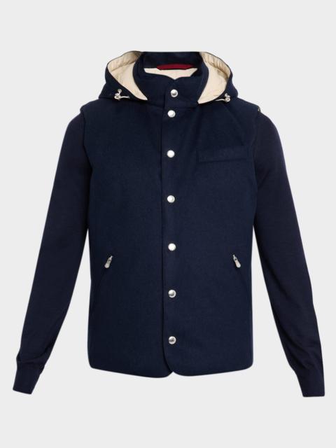 Brunello Cucinelli Men's Wool Flannel Vest