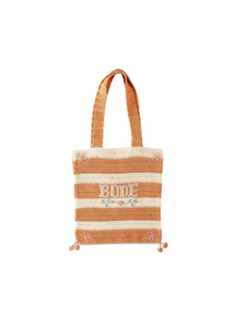 Sherbet crochet tote bag
