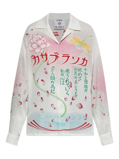 CASABLANCA printed silk shirt