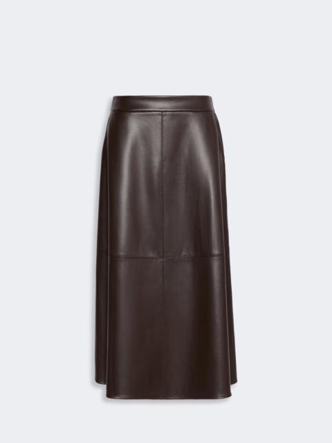'S Max Mara NORDICA Coated jersey circle skirt - BROWN