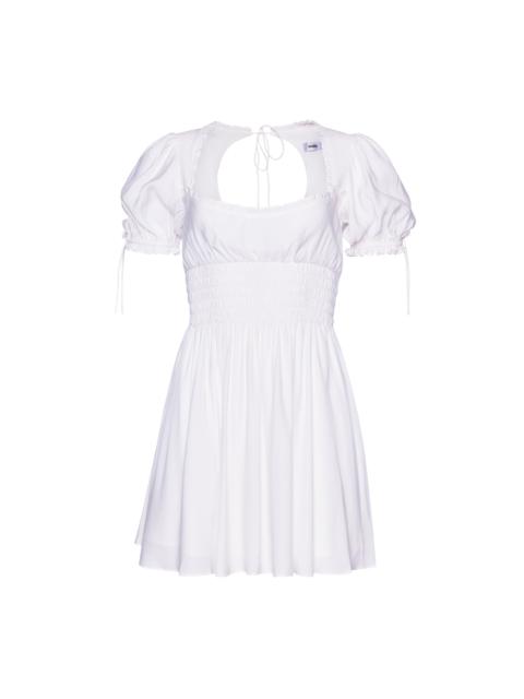 GUIZIO PUFF SLEEVE RUCHED FLARE DRESS