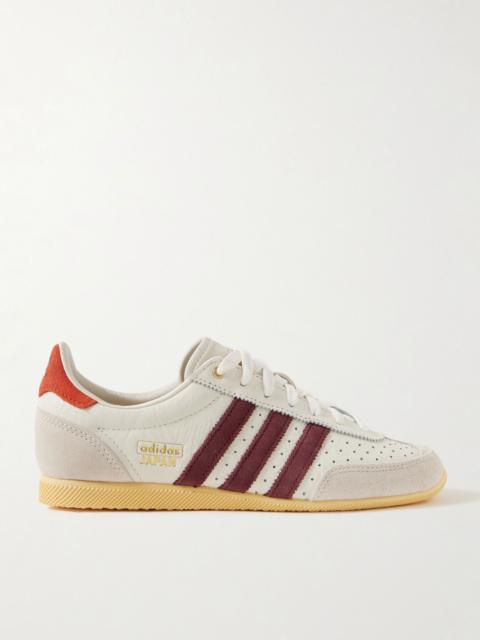 adidas Originals Japan suede-trimmed leather sneakers Off-white