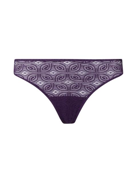HANRO Ruby Geometric Lace Thong