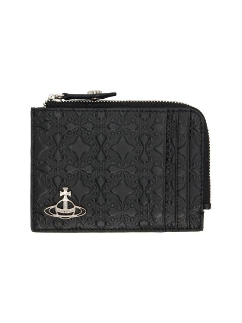 Vivienne Westwood Black Zip Card Holder