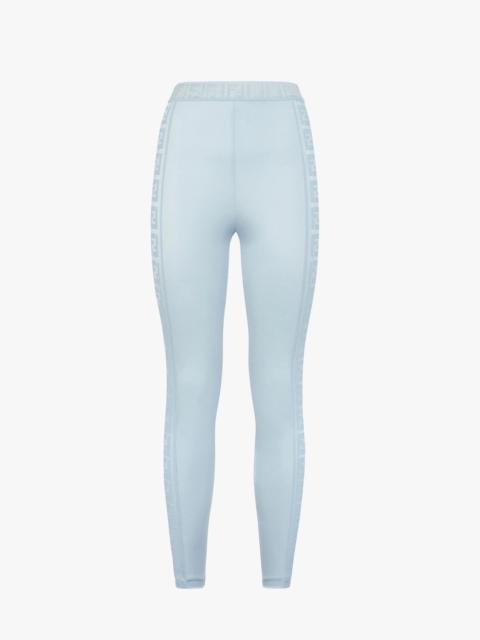 FENDI Light blue Lycra® leggings