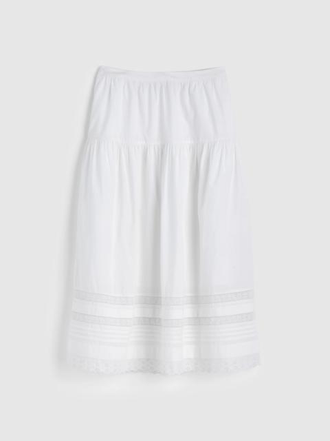 Madewell Pintucked Midi Skirt