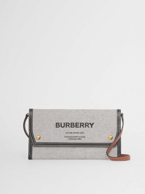 Burberry Horseferry Print Canvas Phone Case with Strap