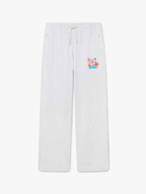 CASABLANCA Grey Embroidered Cropped Sweatpants | Casablanca Paris