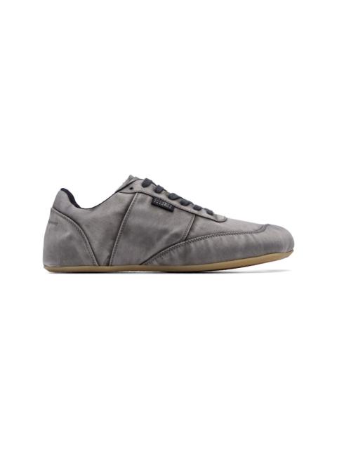 MM6 Maison Margiela Gray Satin Sneakers