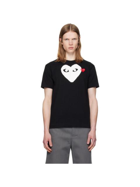 Comme des Garçons PLAY Black 'Red Emblem White Heart' T-shirt