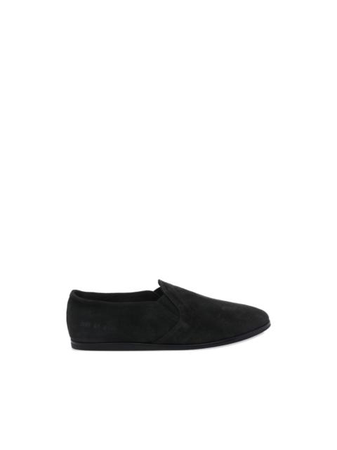round toe suede sneakers