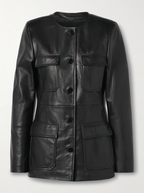 NOUR HAMMOUR Vernes Leather Jacket